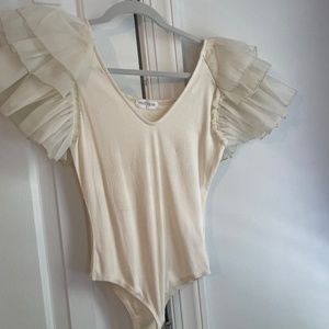 Ruffle Body Suit Size Small